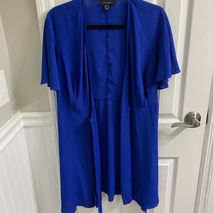 Royal Blue Wrap Around Dress